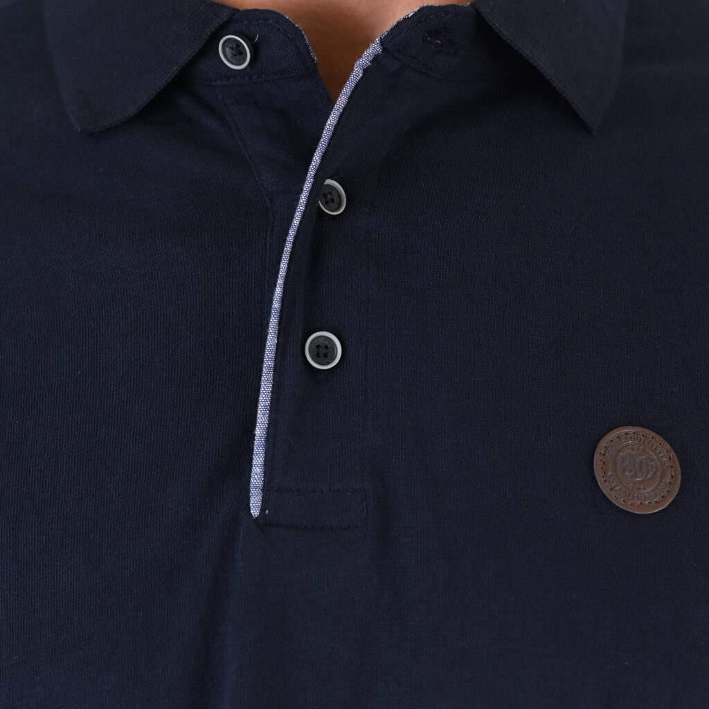 262PS-3102 POLO LONGSLEEVE (JERSEY FABRIC WITH PEACH FINISH) NAVY