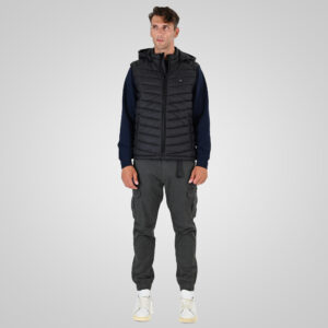 262SMJK-2104 JACKETS SLEEVELESS BLACK