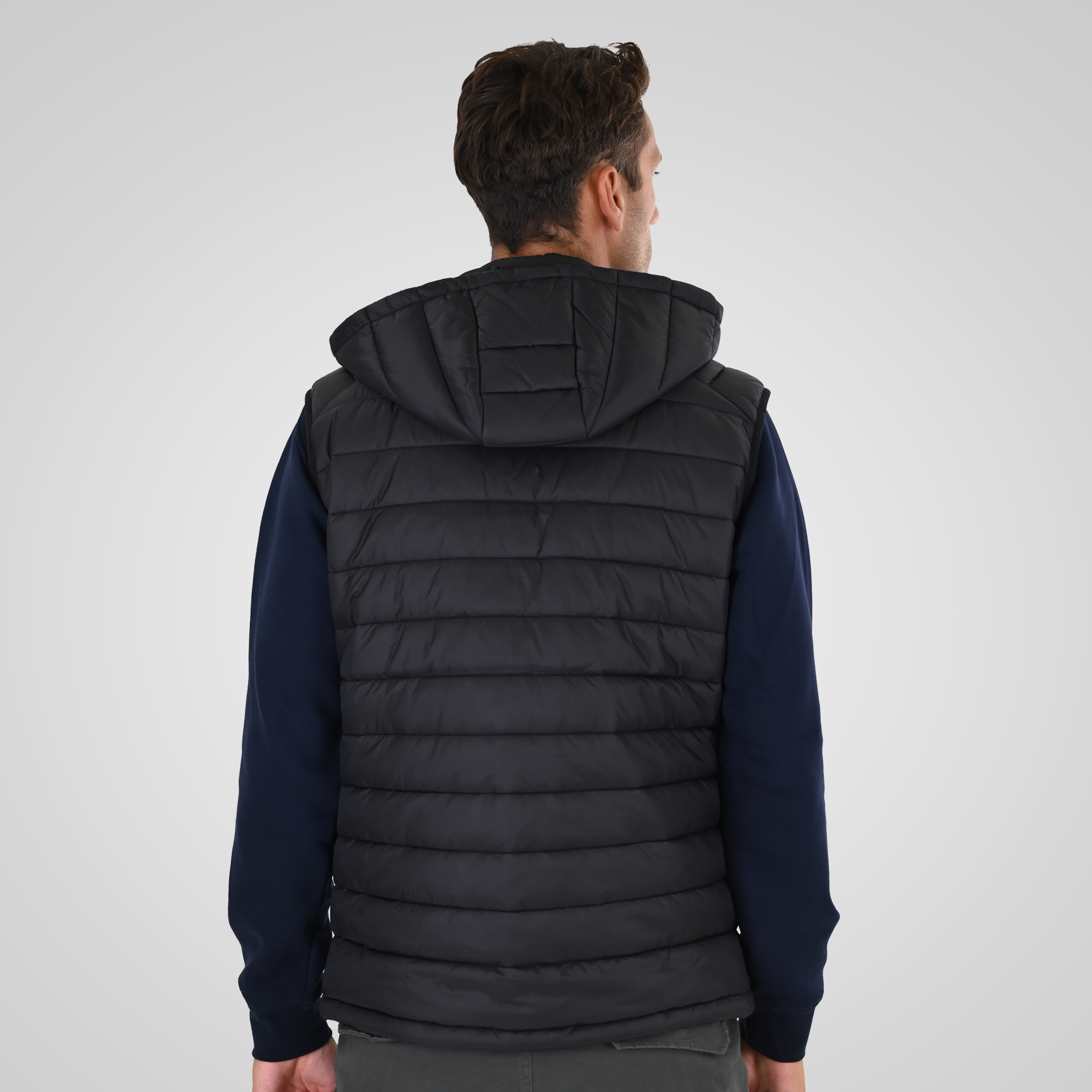 262SMJK-2104 JACKETS SLEEVELESS BLACK - Image 4
