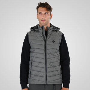 262SMJK-2104 JACKETS SLEEVELESS SMOKE GREY
