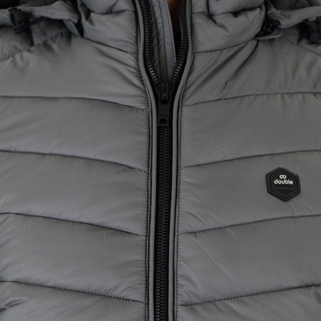 262SMJK-2104 JACKETS SLEEVELESS SMOKE GREY