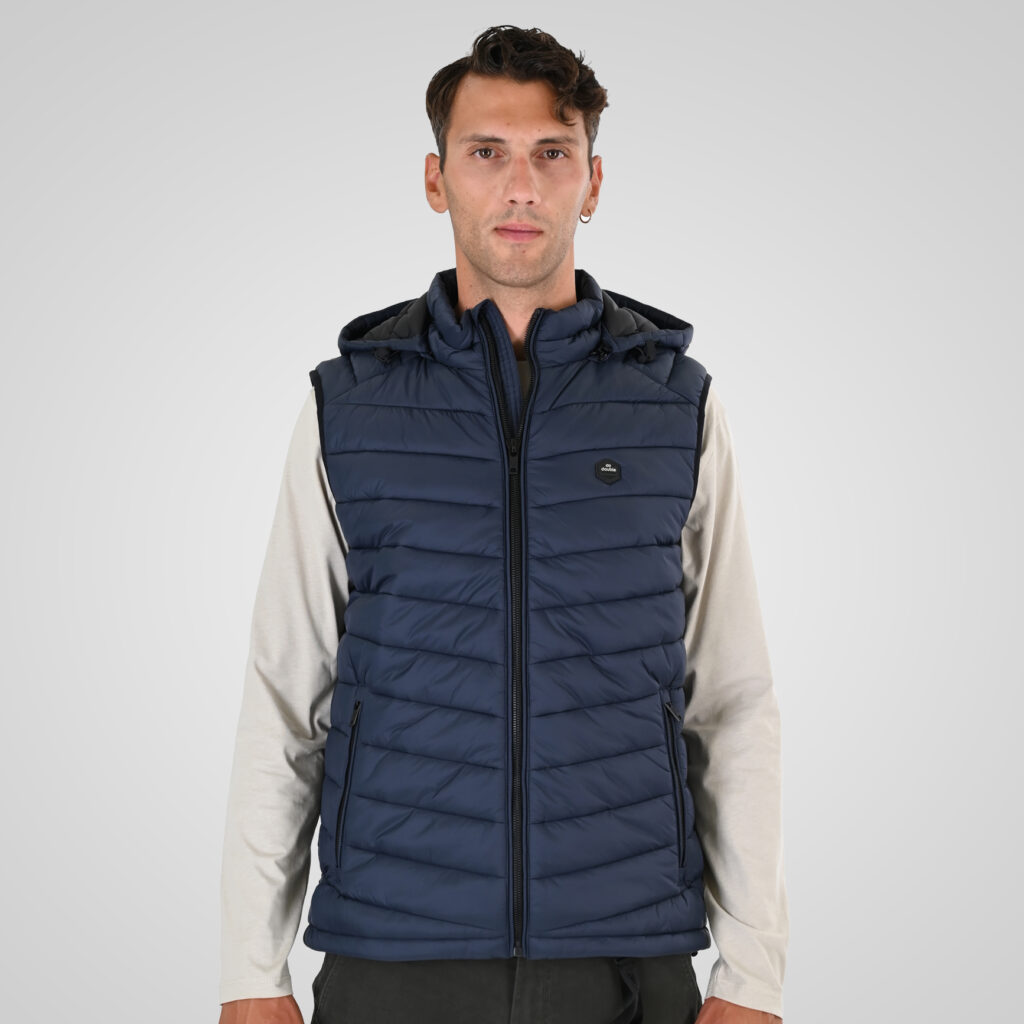 262SMJK-2104 JACKETS SLEEVELESS SPACE BLUE