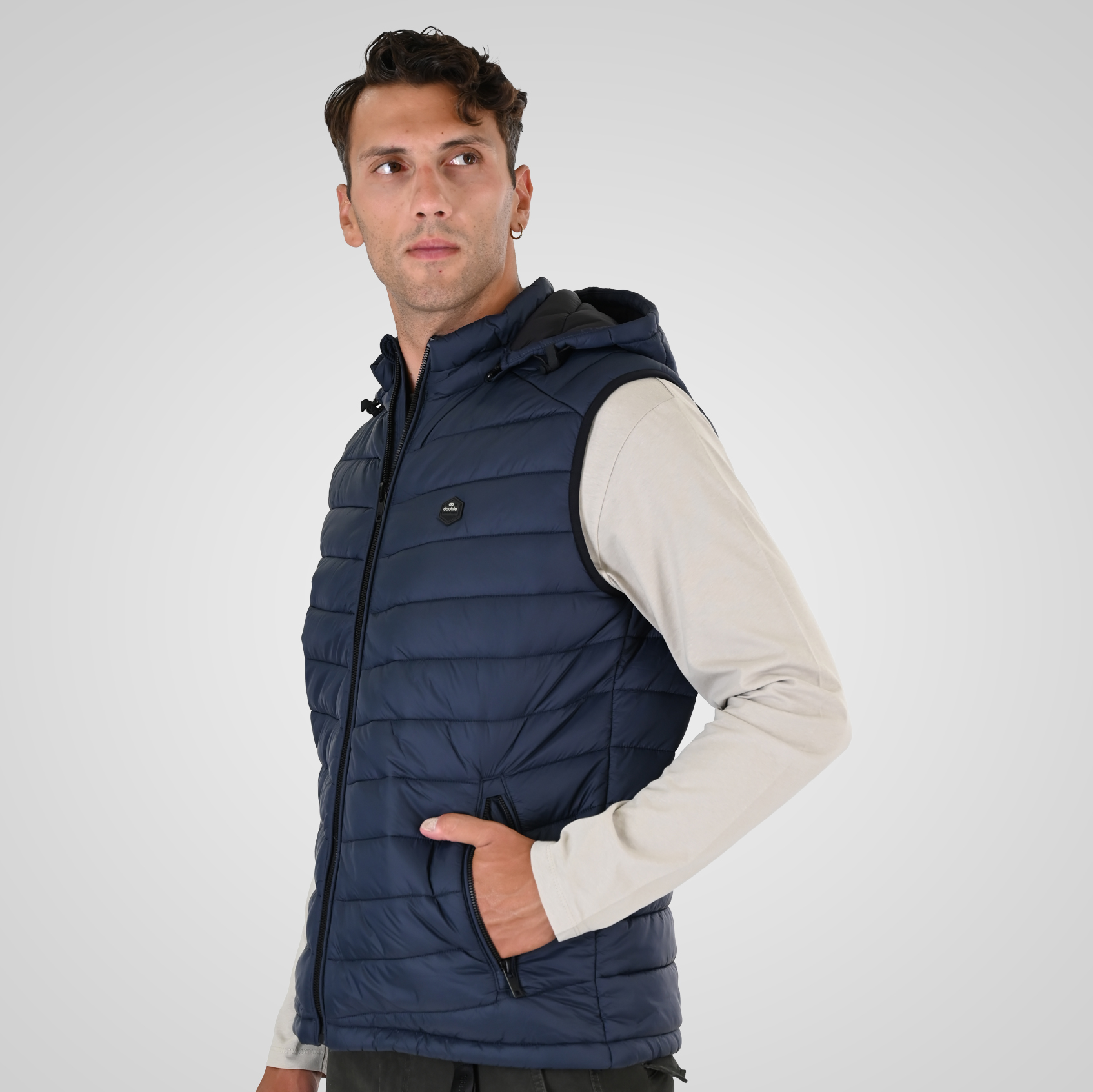 262SMJK-2104 JACKETS SLEEVELESS SPACE BLUE - Image 2