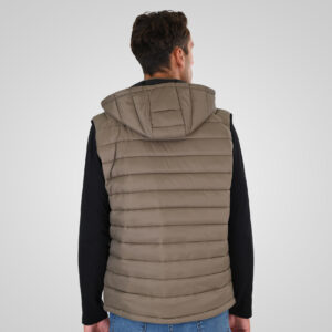 262SMJK-2104 JACKETS SLEEVELESS TAUPE - Image 4