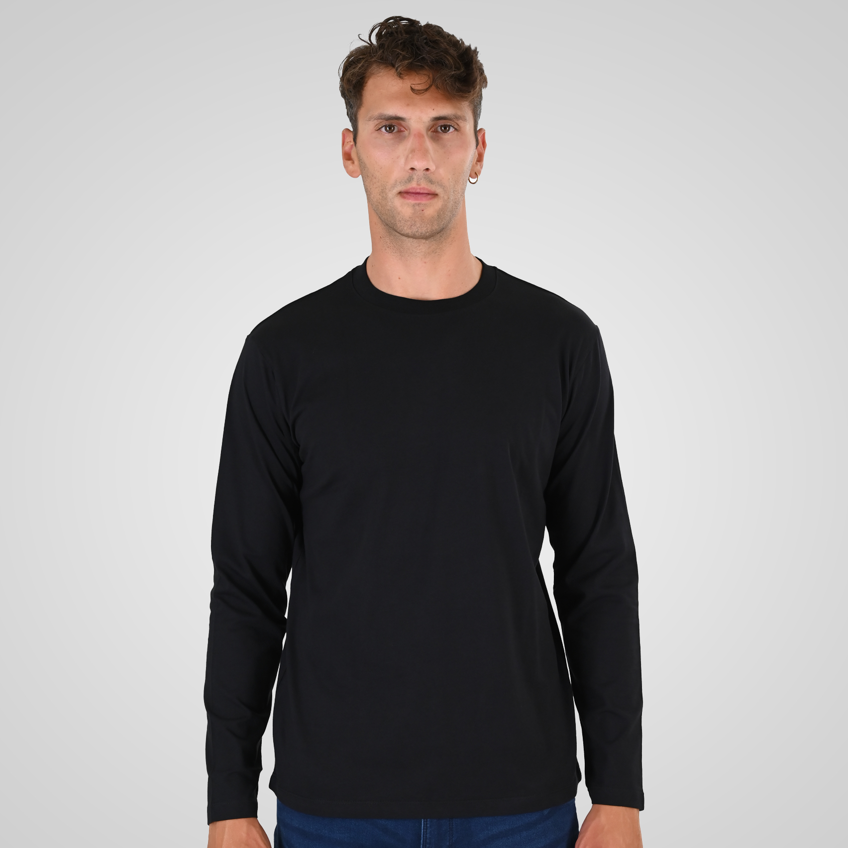262TS-9170 T-SHIRTS LONGSLEEVE BLACK - Image 1
