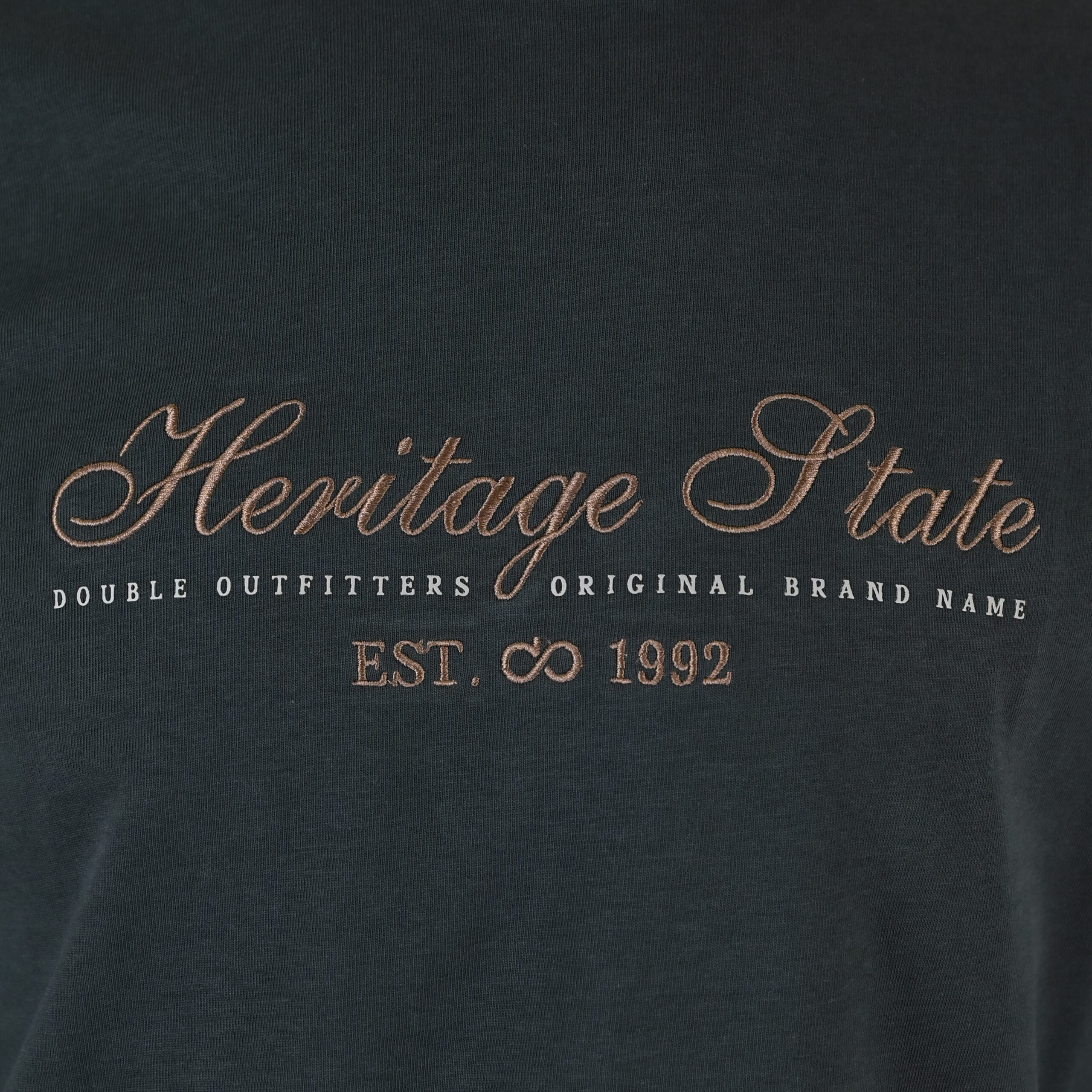 262TS-9171 T-SHIRTS LONGSLEEVE WITH DENSE EMBROIDERY AND THIN HIGH DENSITY PRINT (HEAVY JERSEY) ANTHRACITE - Image 5