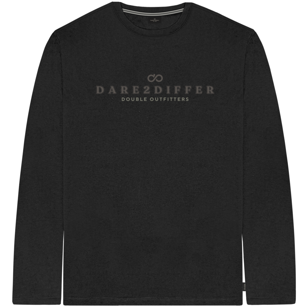 262TS-9172 T-SHIRTS LONGSLEEVE WITH HIGH DENSITY PRINT BLACK