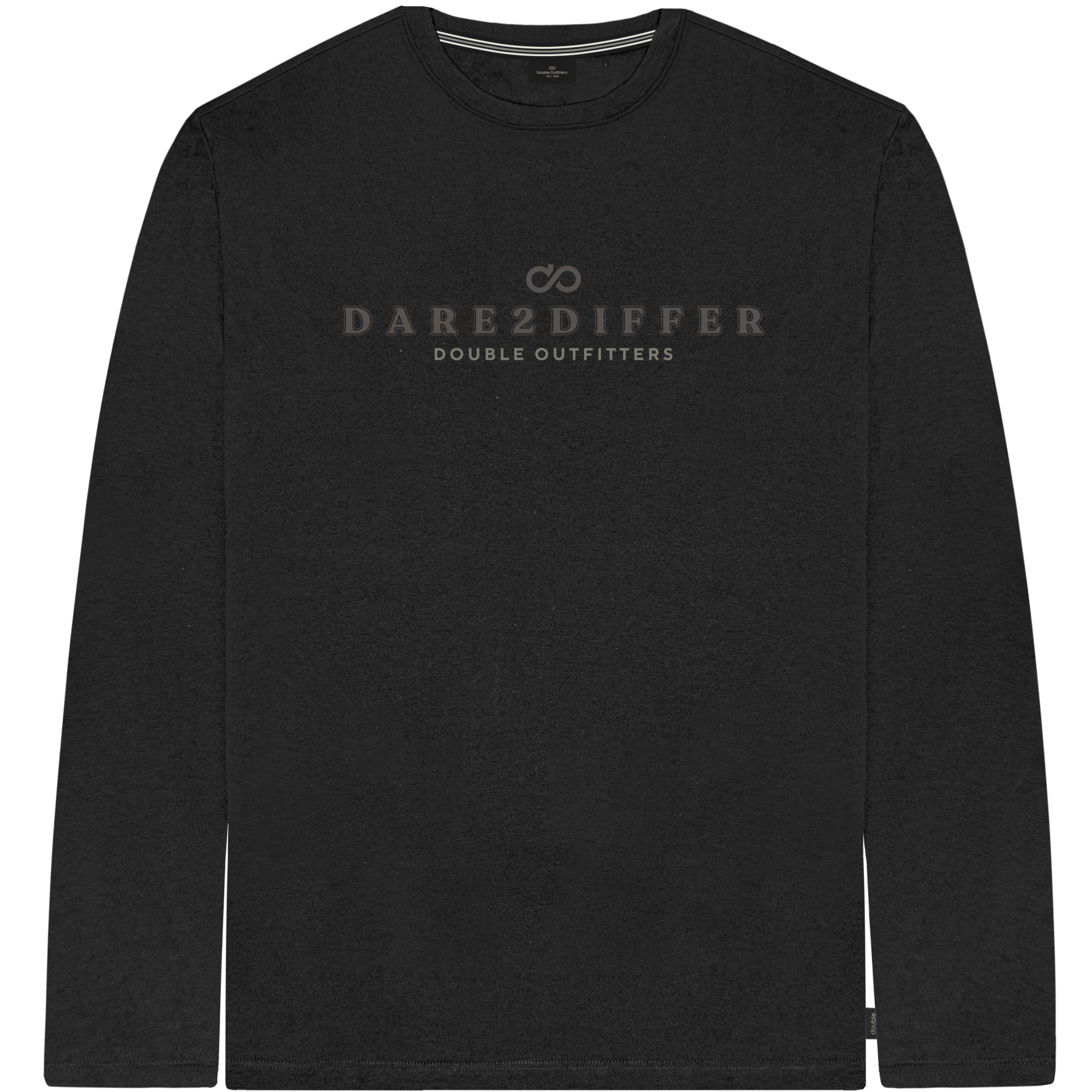 262TS-9172 T-SHIRTS LONGSLEEVE WITH HIGH DENSITY PRINT BLACK - Image 1