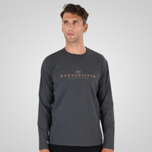 262TS-9172 T-SHIRTS LONGSLEEVE WITH HIGH DENSITY PRINT ANTHRACITE