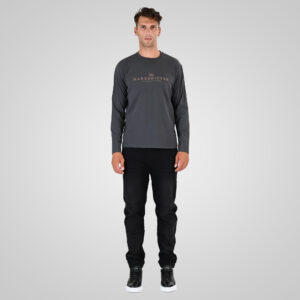 262TS-9172 T-SHIRTS LONGSLEEVE WITH HIGH DENSITY PRINT ANTHRACITE