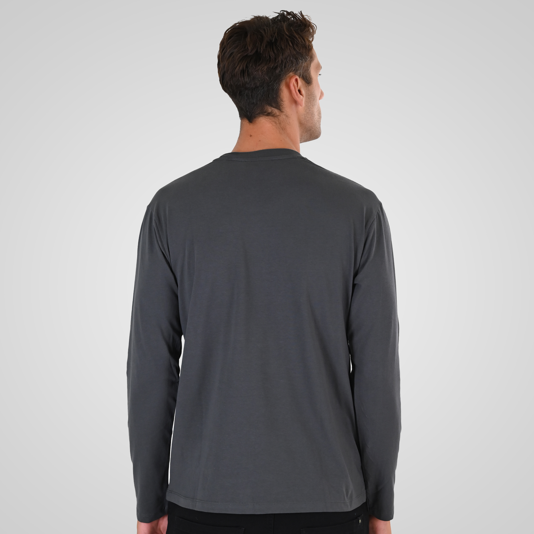 262TS-9172 T-SHIRTS LONGSLEEVE WITH HIGH DENSITY PRINT ANTHRACITE - Image 4