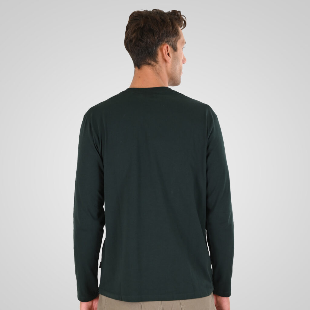 262TS-9172 T-SHIRTS LONGSLEEVE WITH HIGH DENSITY PRINT FOREST GREEN