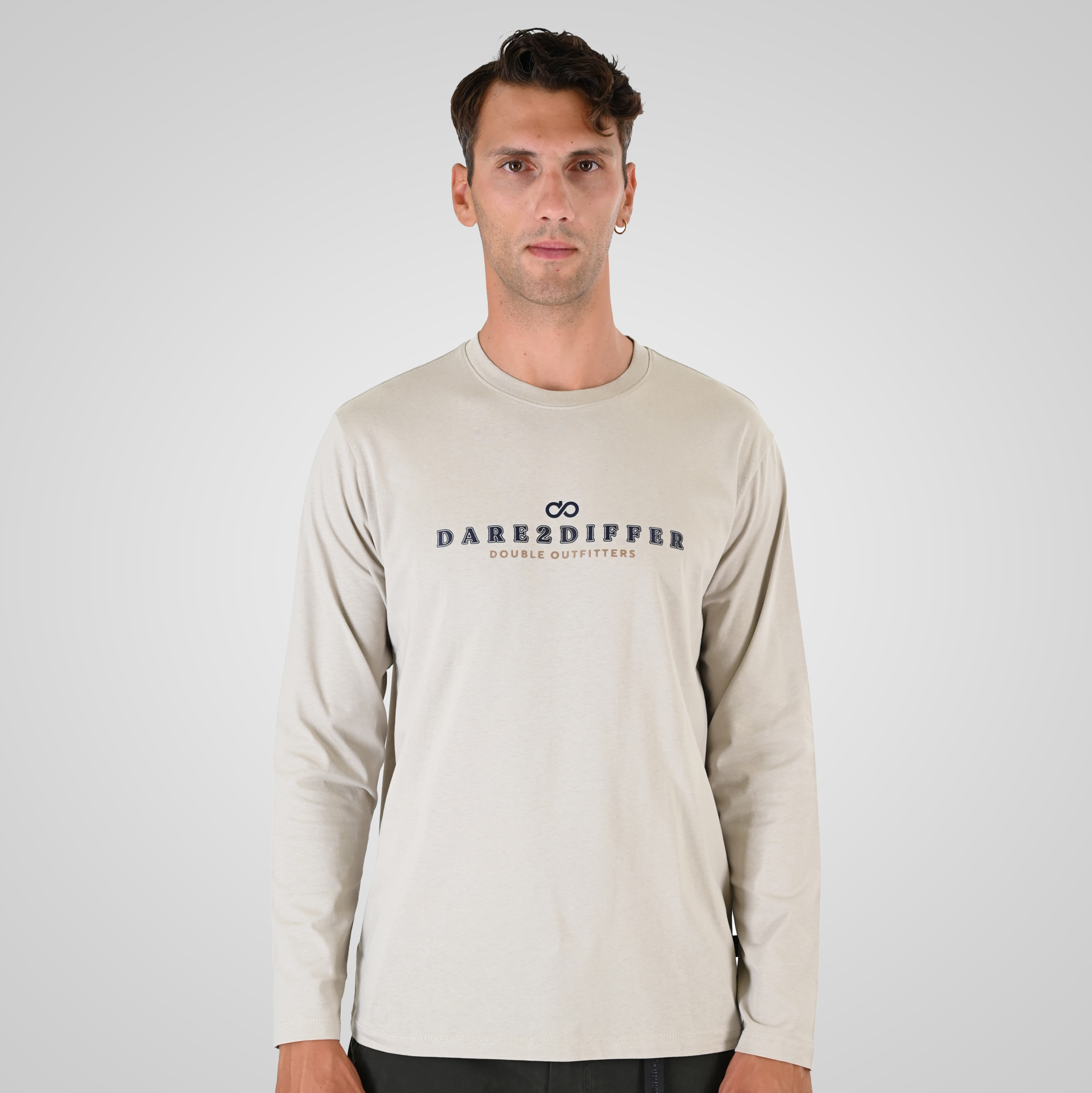 262TS-9172 T-SHIRTS LONGSLEEVE WITH HIGH DENSITY PRINT LT ASH - Image 1