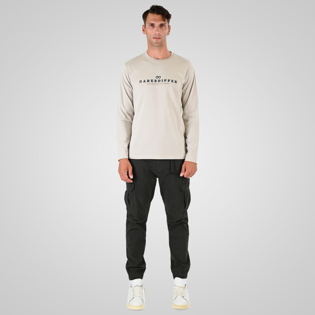 262TS-9172 T-SHIRTS LONGSLEEVE WITH HIGH DENSITY PRINT LT ASH