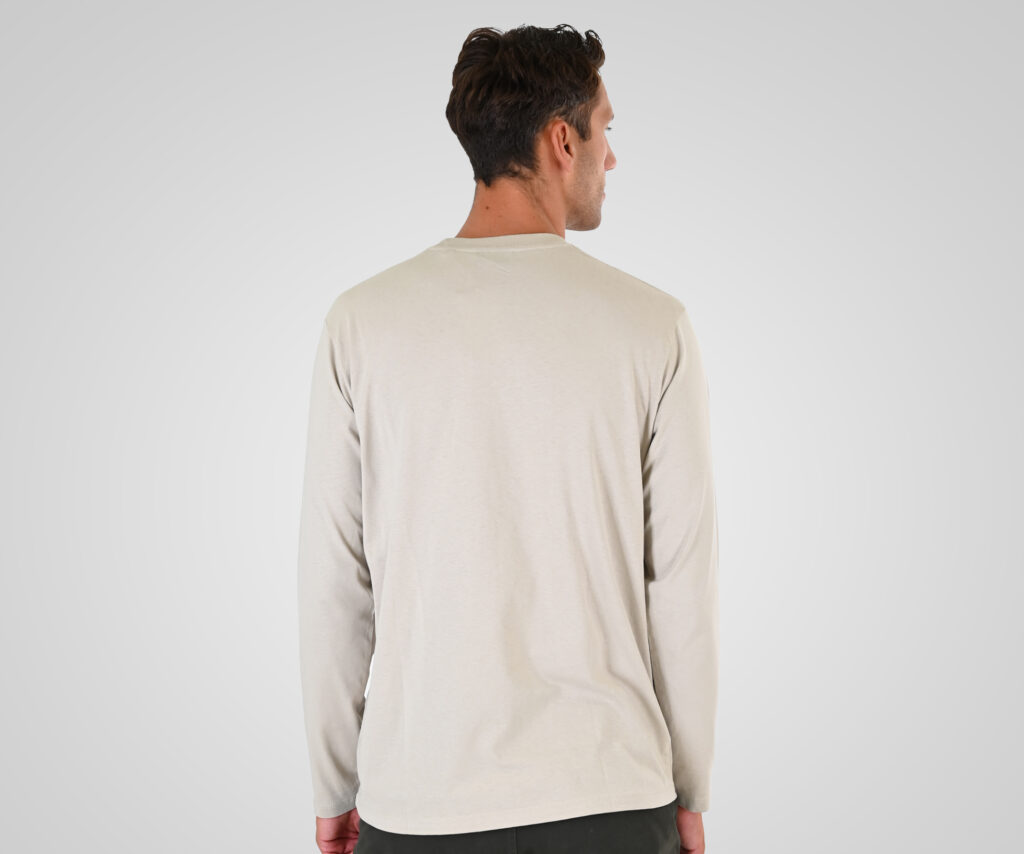 262TS-9172 T-SHIRTS LONGSLEEVE WITH HIGH DENSITY PRINT LT ASH
