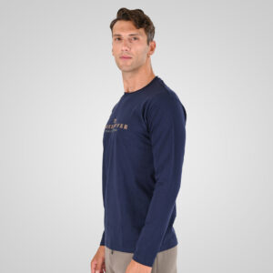 262TS-9172 T-SHIRTS LONGSLEEVE WITH HIGH DENSITY PRINT NAVY - Image 3
