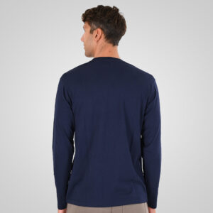 262TS-9172 T-SHIRTS LONGSLEEVE WITH HIGH DENSITY PRINT NAVY - Image 4