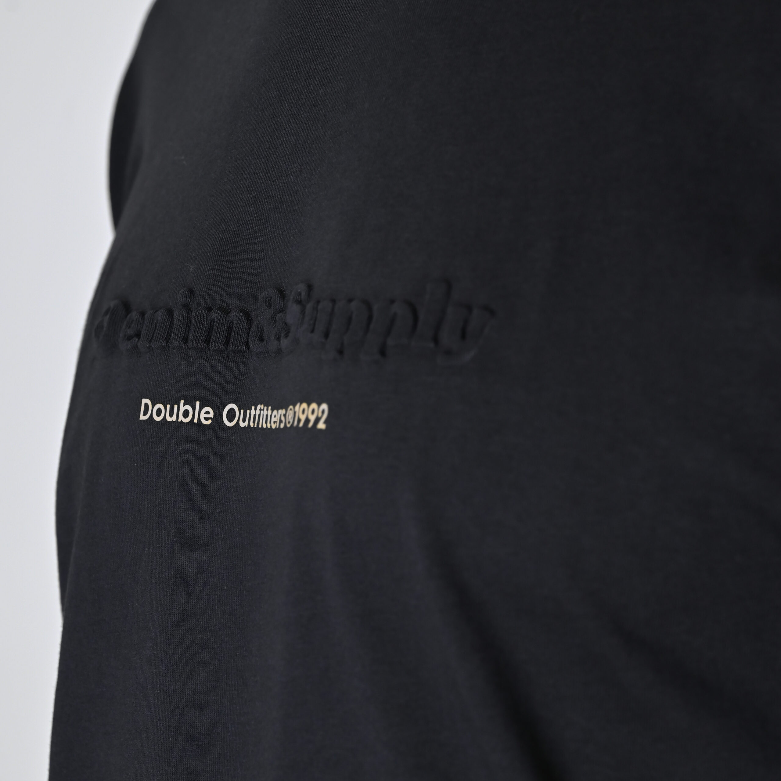262TS-9173 T-SHIRTS LONGSLEEVE WITH EMBOSSED AND HIGH DENSITY PRINT BLACK - Image 6