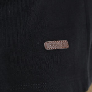 262TS-9174 T-SHIRTS HENLEY LONGSLEEVE WITH DENSE EMBROIDERY (HEAVY JERSEY) BLACK - Image 6