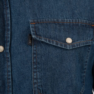DS-5067 NOS DENIM SHIRTS WITH SNAP BUTTONS MIDDLE BLUE DENIM - Image 6